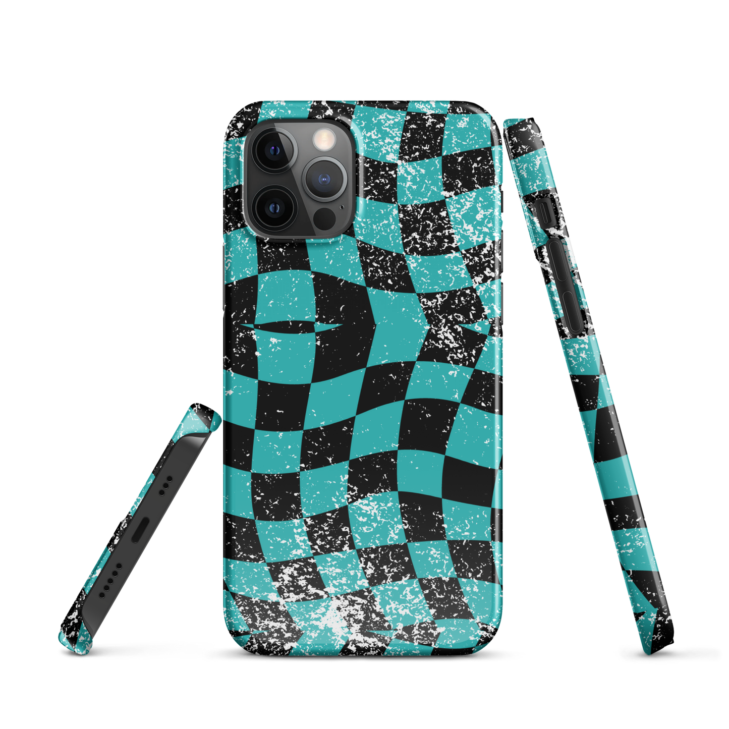 Splatter Seafoam Wavy Icon Iphone Case