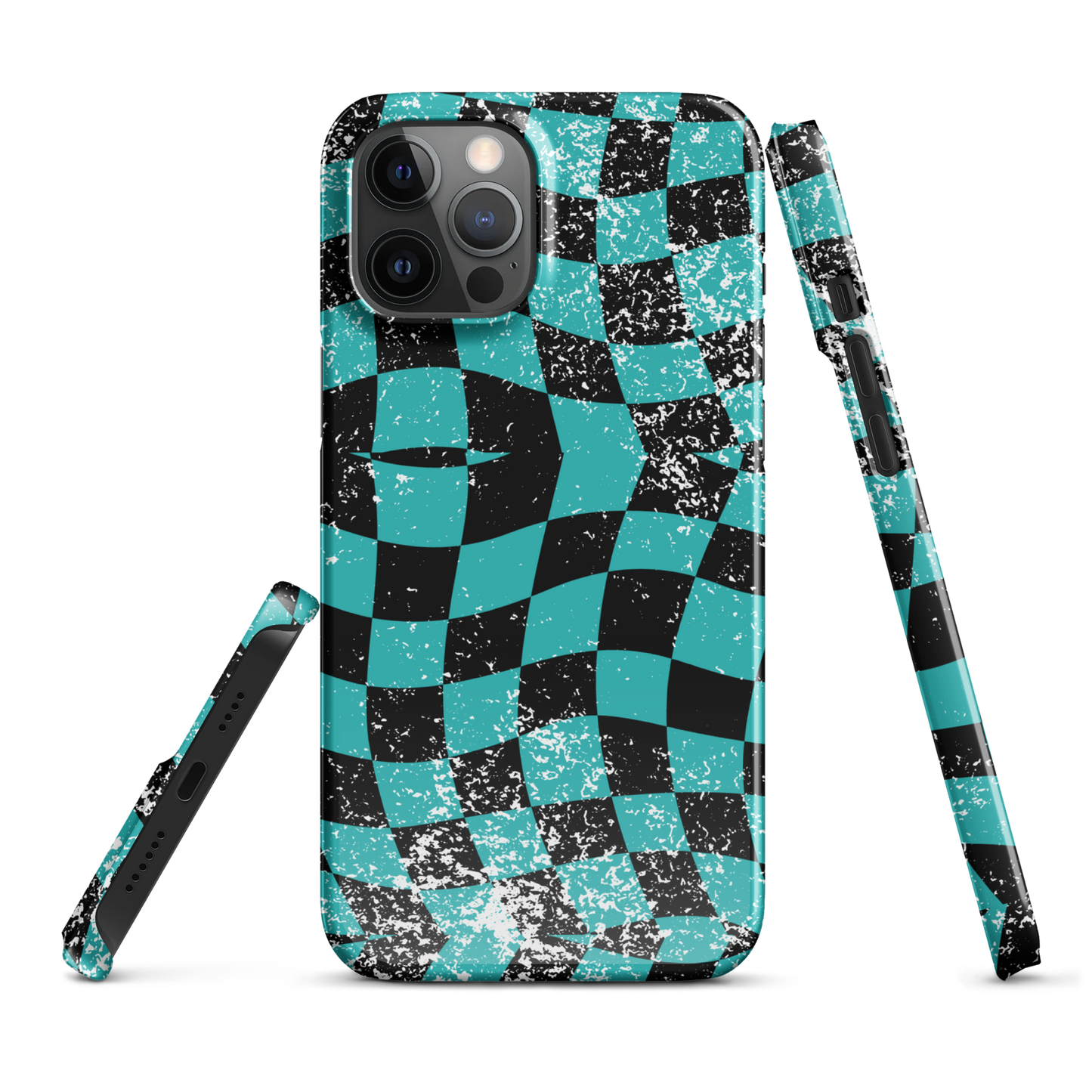 Splatter Seafoam Wavy Icon Iphone Case