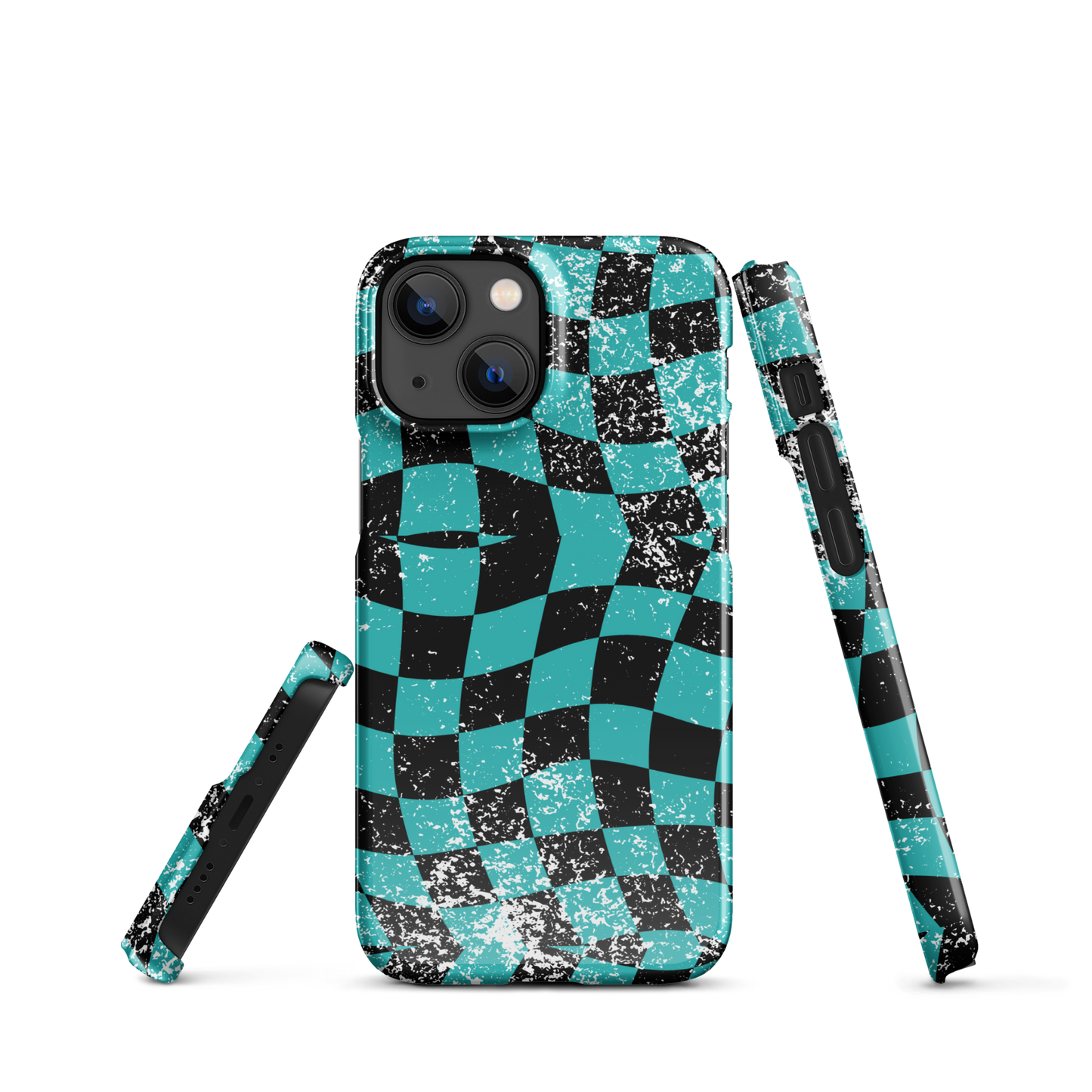 Splatter Seafoam Wavy Icon Iphone Case