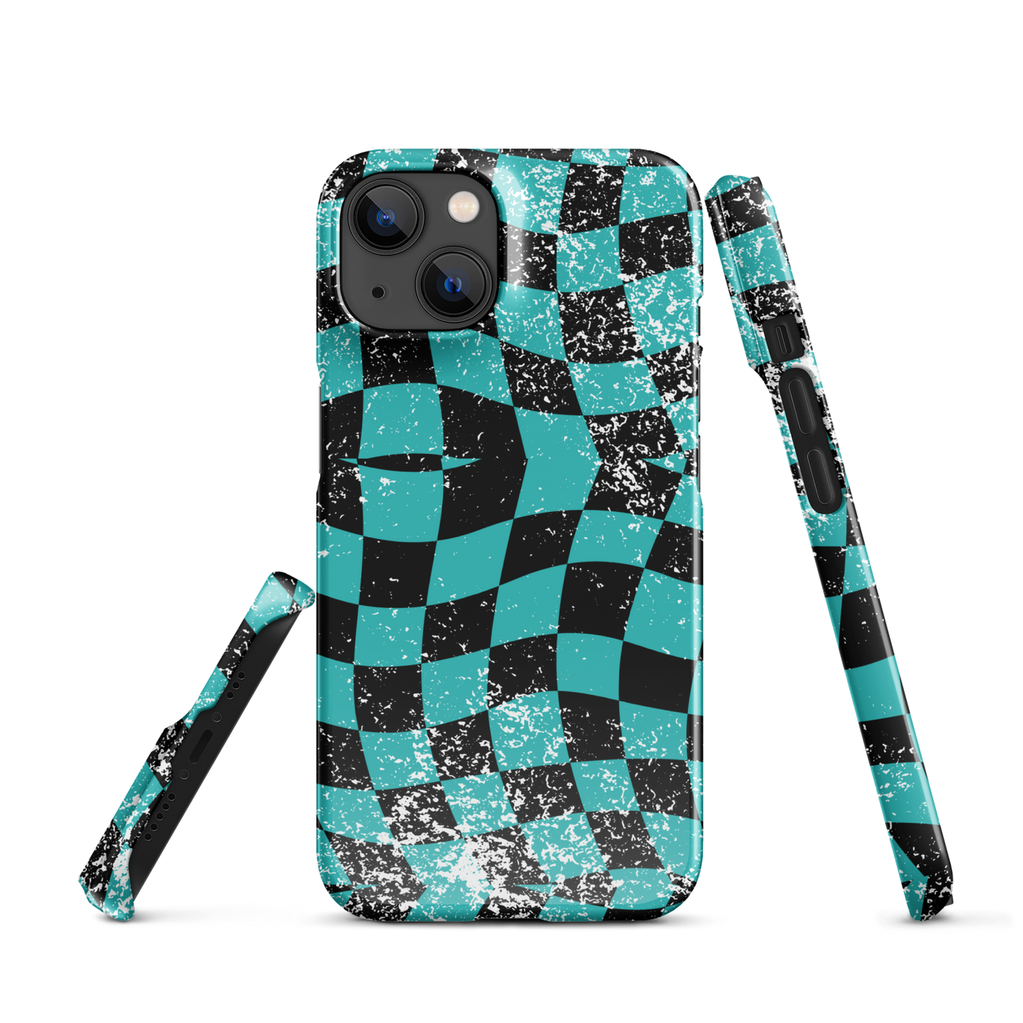 Splatter Seafoam Wavy Icon Iphone Case