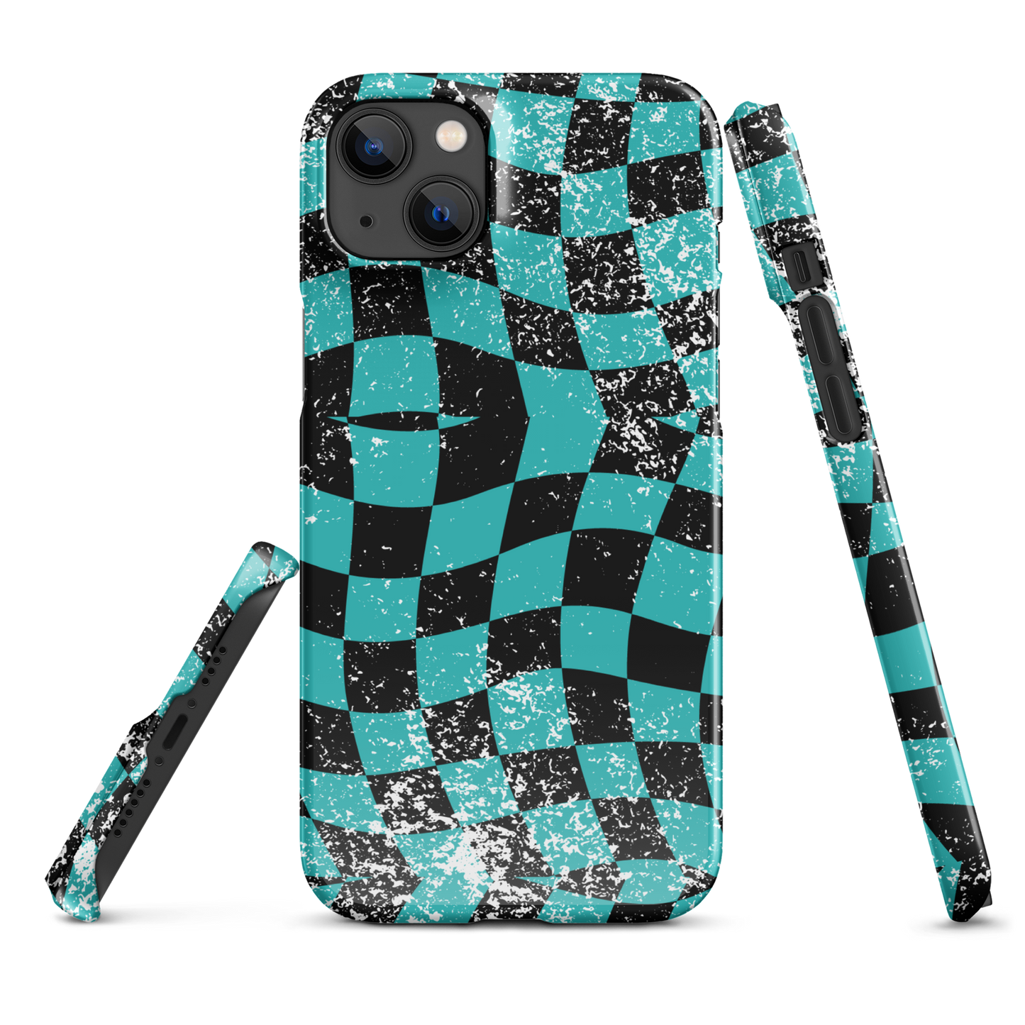 Splatter Seafoam Wavy Icon Iphone Case