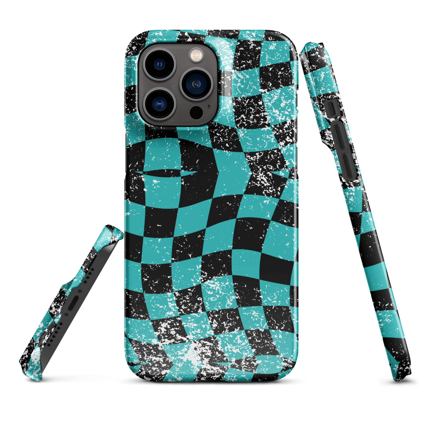 Splatter Seafoam Wavy Icon Iphone Case