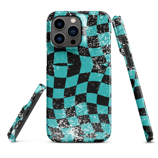 Splatter Seafoam Wavy Icon Iphone Case