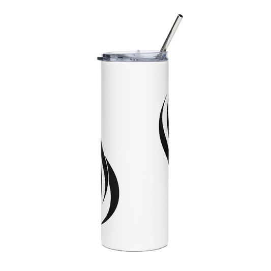 White Icon Tumbler